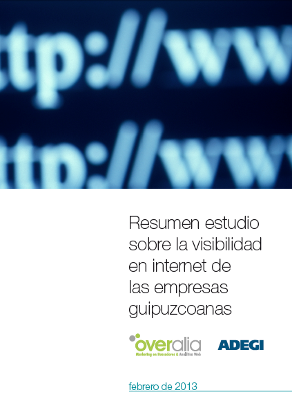 estudio sobre la visibiilidad online de las empresas de Gipuzkoa - Overalia - Adegi
